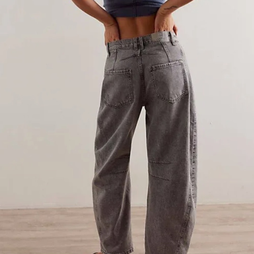 FreePeople, We The Free Good Luck Mid-Rise Barrel Jeans Size25
